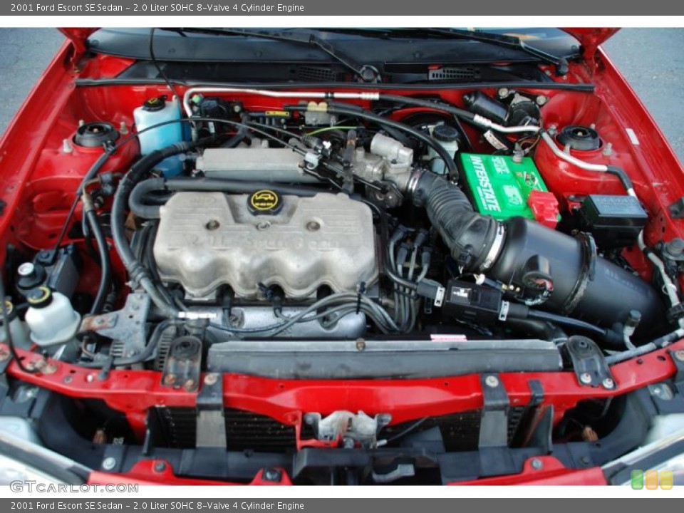 2.0 Liter SOHC 8-Valve 4 Cylinder 2001 Ford Escort Engine