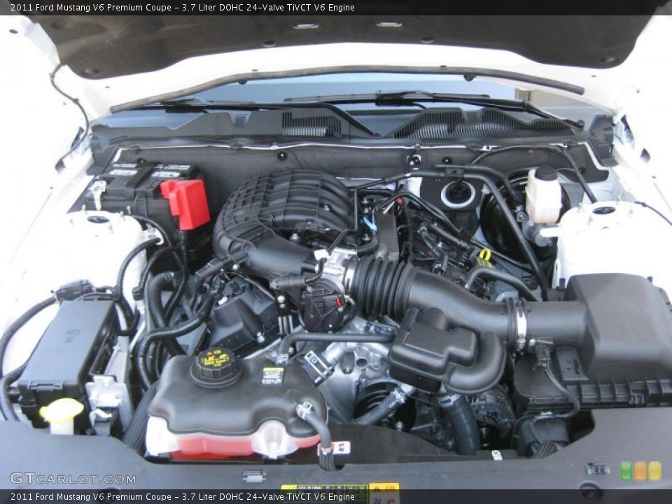 3.7 Liter DOHC 24-Valve TiVCT V6 Engine for the 2011 Ford Mustang #37888740