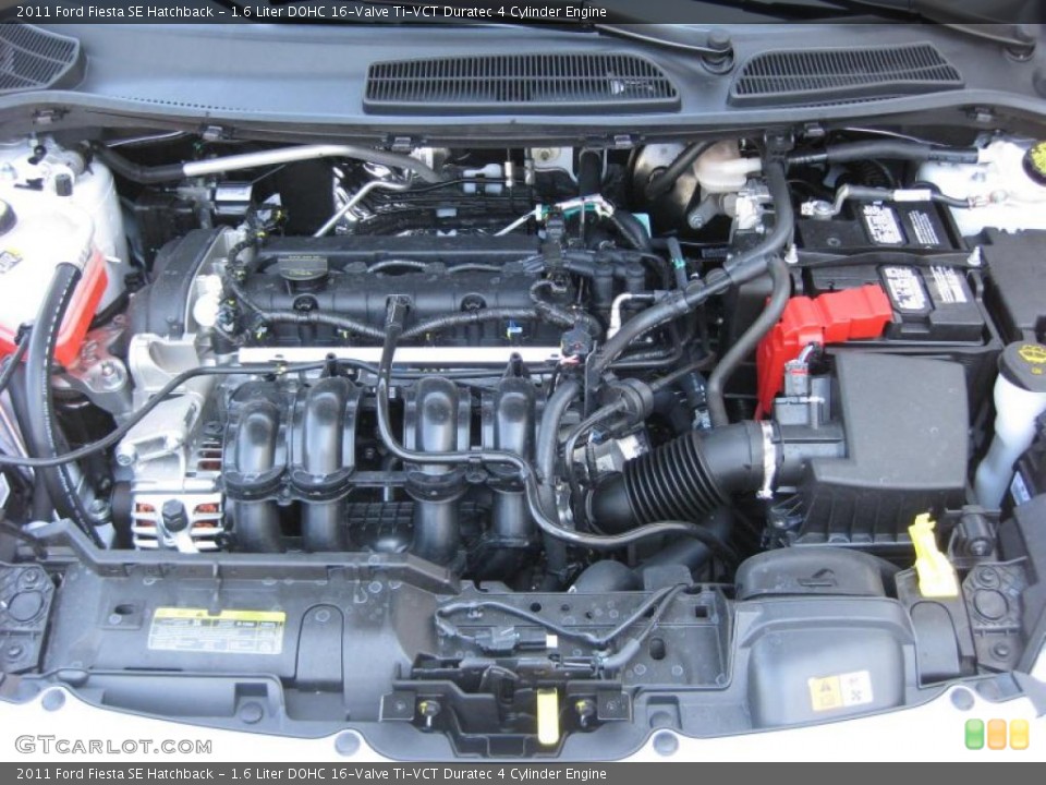 1.6 Liter DOHC 16-Valve Ti-VCT Duratec 4 Cylinder Engine for the 2011 Ford Fiesta #37889420