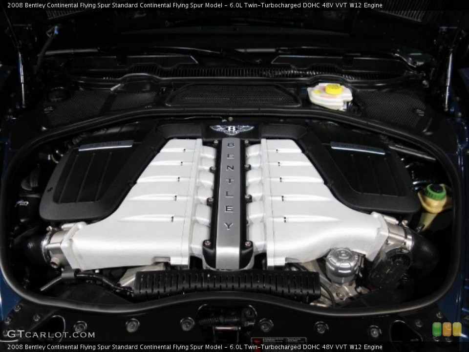 6.0L Twin-Turbocharged DOHC 48V VVT W12 Engine for the 2008 Bentley Continental Flying Spur #37902251