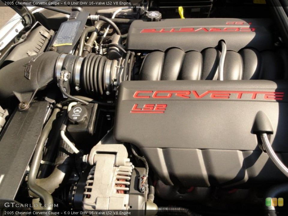 6.0 Liter OHV 16-Valve LS2 V8 Engine for the 2005 Chevrolet Corvette #37904763