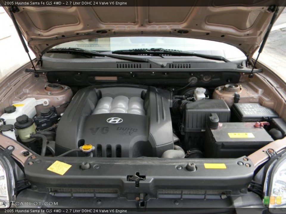 2.7 Liter DOHC 24 Valve V6 Engine for the 2005 Hyundai Santa Fe #37912885