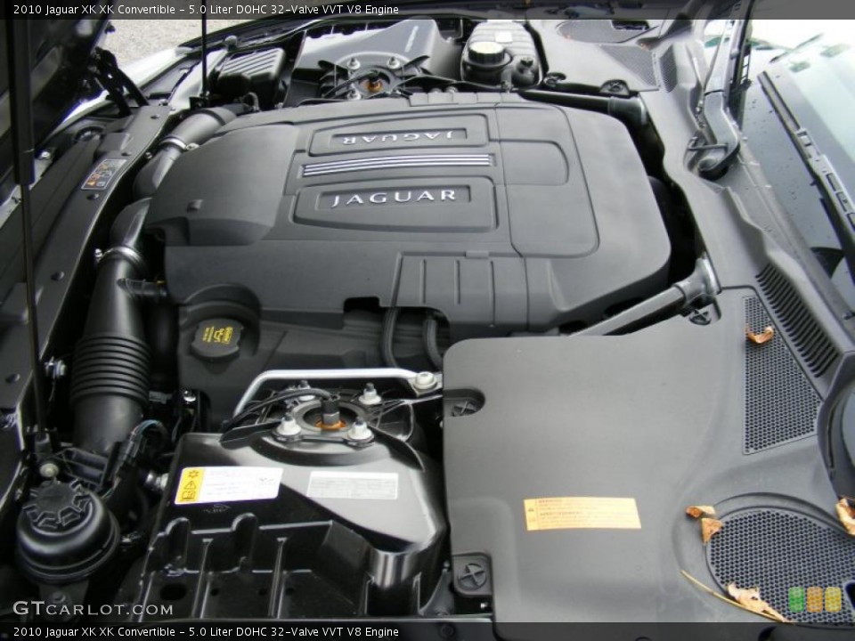 5.0 Liter DOHC 32-Valve VVT V8 2010 Jaguar XK Engine