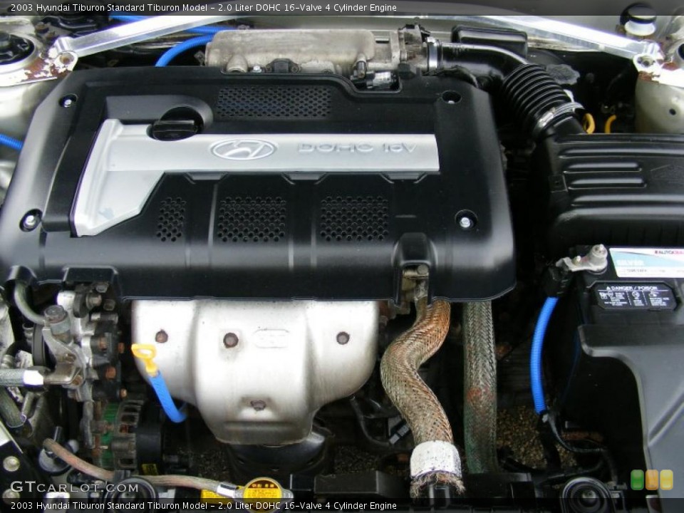 2.0 Liter DOHC 16-Valve 4 Cylinder 2003 Hyundai Tiburon Engine