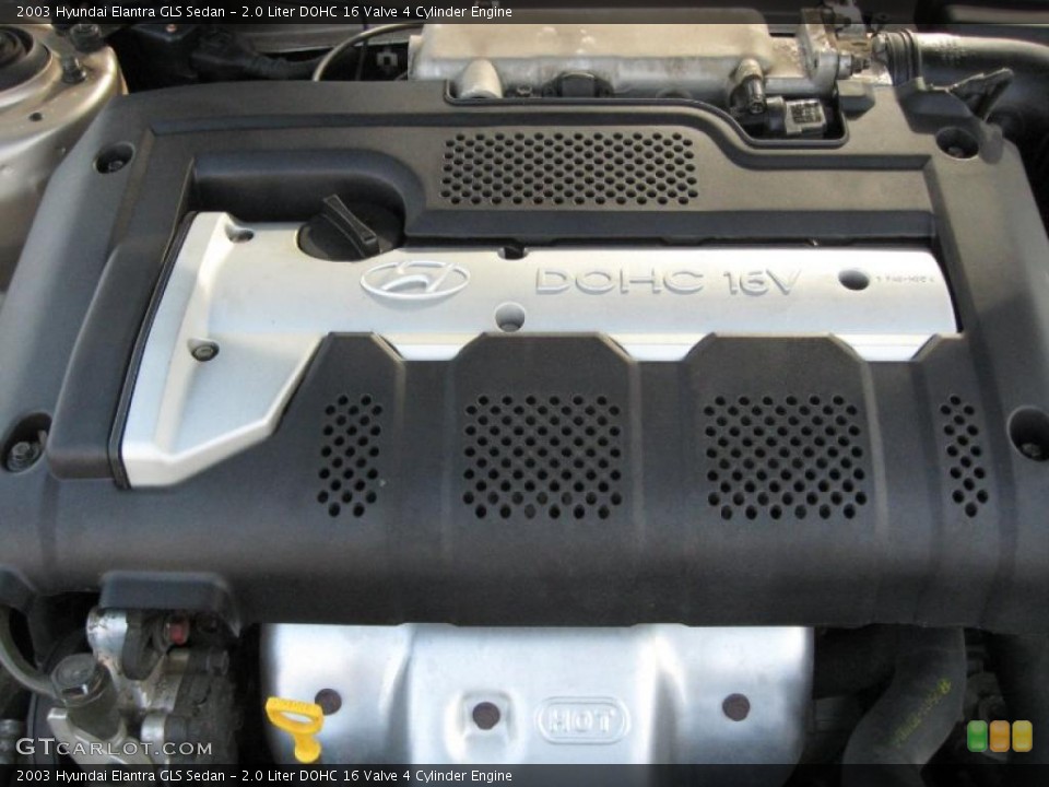 2.0 Liter DOHC 16 Valve 4 Cylinder Engine for the 2003 Hyundai Elantra #37921634