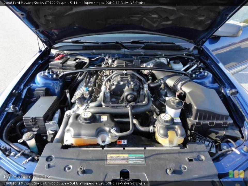 5.4 Liter Supercharged DOHC 32-Valve V8 Engine for the 2008 Ford Mustang #37925578