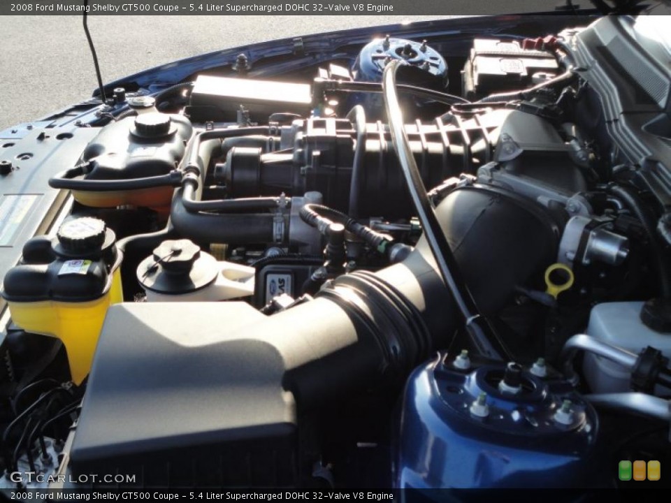 5.4 Liter Supercharged DOHC 32-Valve V8 Engine for the 2008 Ford Mustang #37925610