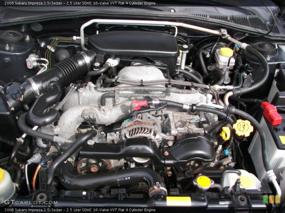2.5 Liter SOHC 16-Valve VVT Flat 4 Cylinder Engine for the 2006 Subaru Impreza #37931242