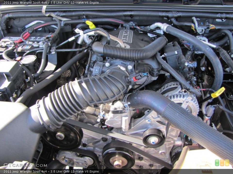 3.8 Liter OHV 12-Valve V6 Engine for the 2011 Jeep Wrangler #37933398