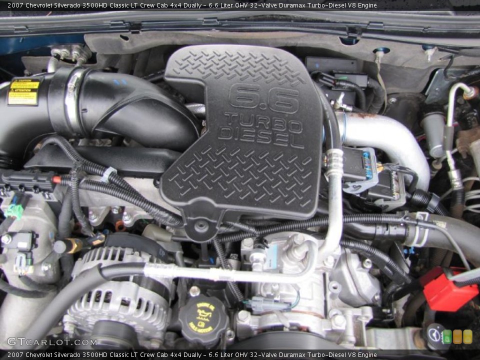 6.6 Liter OHV 32-Valve Duramax Turbo-Diesel V8 Engine for the 2007 Chevrolet Silverado 3500HD #37942054