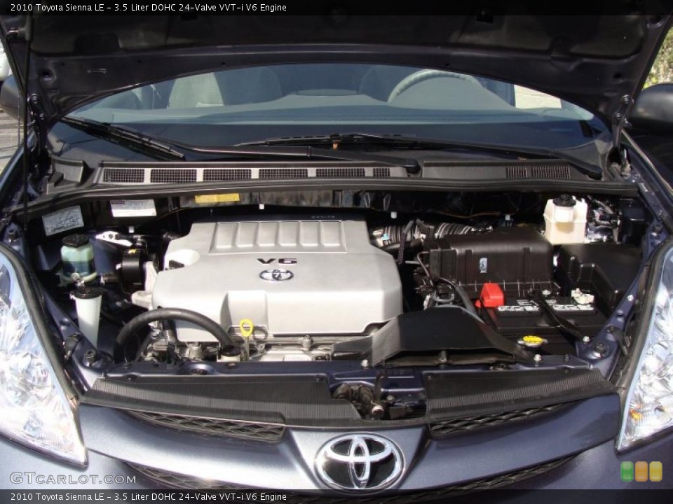 3.5 Liter DOHC 24-Valve VVT-i V6 Engine for the 2010 Toyota Sienna #37944327