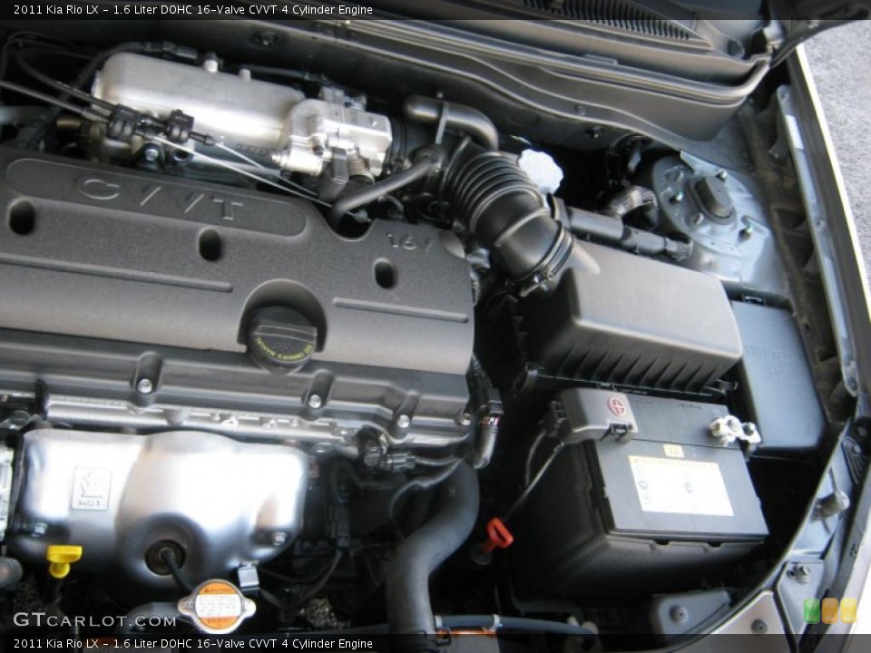 1.6 Liter DOHC 16-Valve CVVT 4 Cylinder Engine for the 2011 Kia Rio #37963612