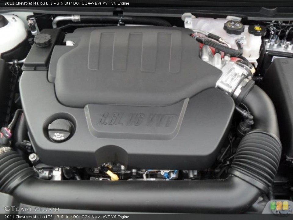 3.6 Liter DOHC 24-Valve VVT V6 Engine for the 2011 Chevrolet Malibu #37967080