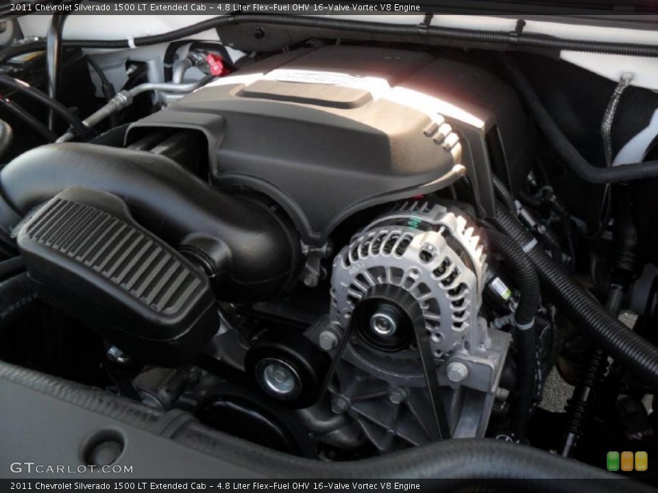 4.8 Liter Flex-Fuel OHV 16-Valve Vortec V8 Engine for the 2011 Chevrolet Silverado 1500 #37970901