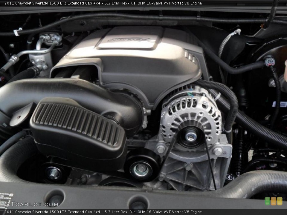 5.3 Liter Flex-Fuel OHV 16-Valve VVT Vortec V8 Engine for the 2011 Chevrolet Silverado 1500 #37972140