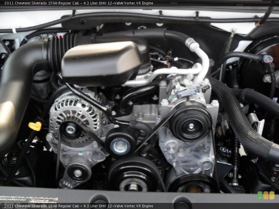 4.3 Liter OHV 12-Valve Vortec V6 Engine for the 2011 Chevrolet Silverado 1500 #37974616