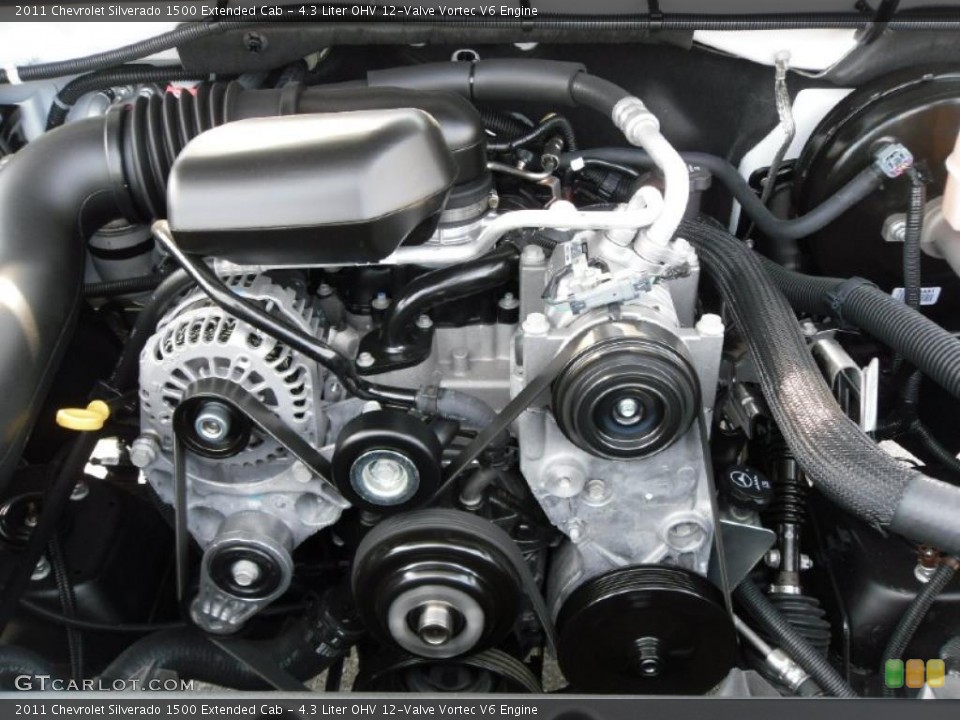 4.3 Liter OHV 12-Valve Vortec V6 Engine for the 2011 Chevrolet Silverado 1500 #37975376