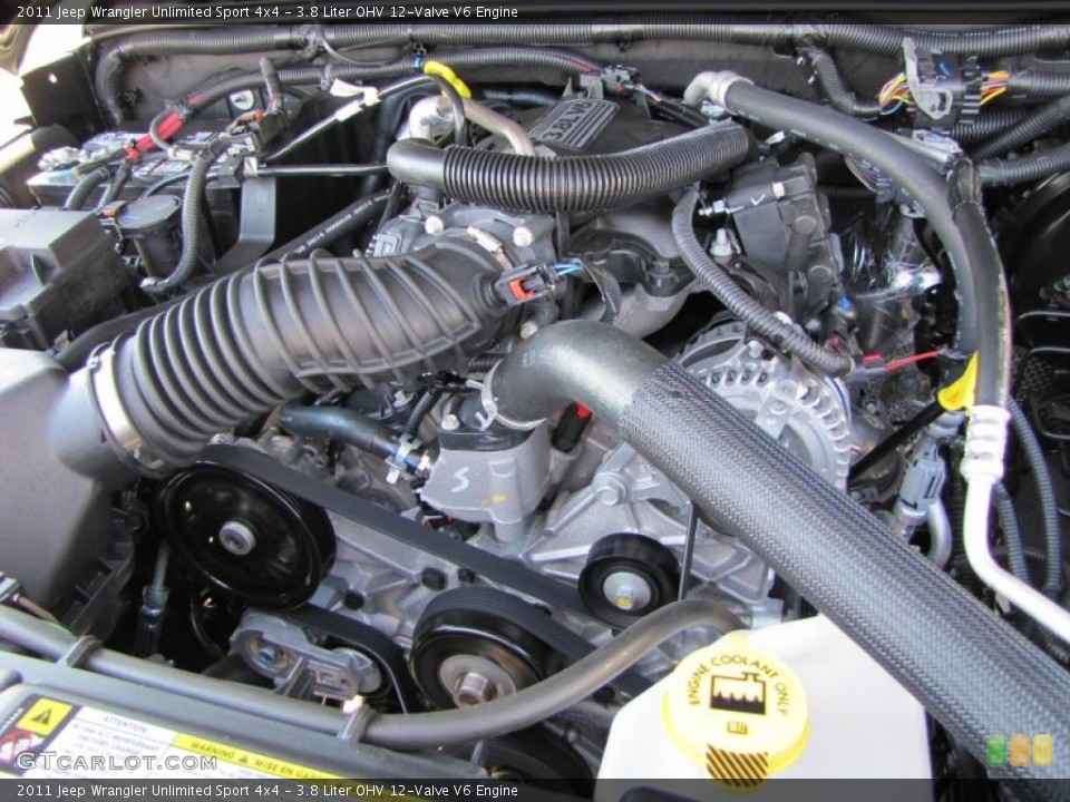 3.8 Liter OHV 12-Valve V6 Engine for the 2011 Jeep Wrangler Unlimited #37977088