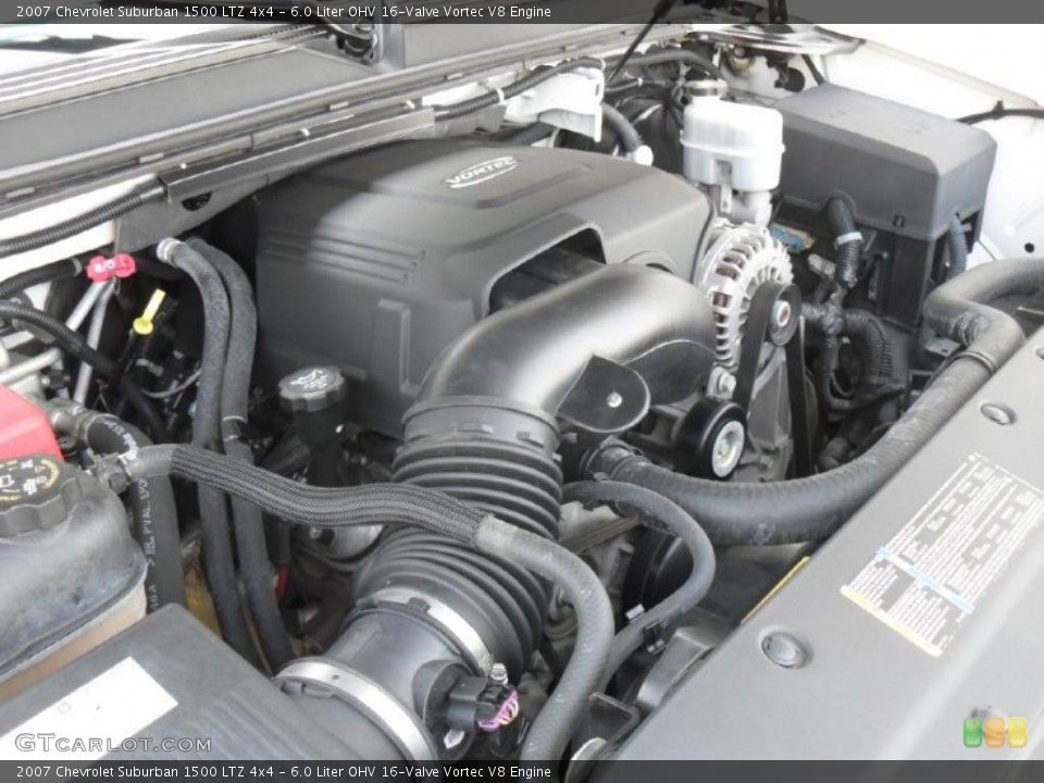 6.0 Liter OHV 16-Valve Vortec V8 Engine for the 2007 Chevrolet Suburban #37977528
