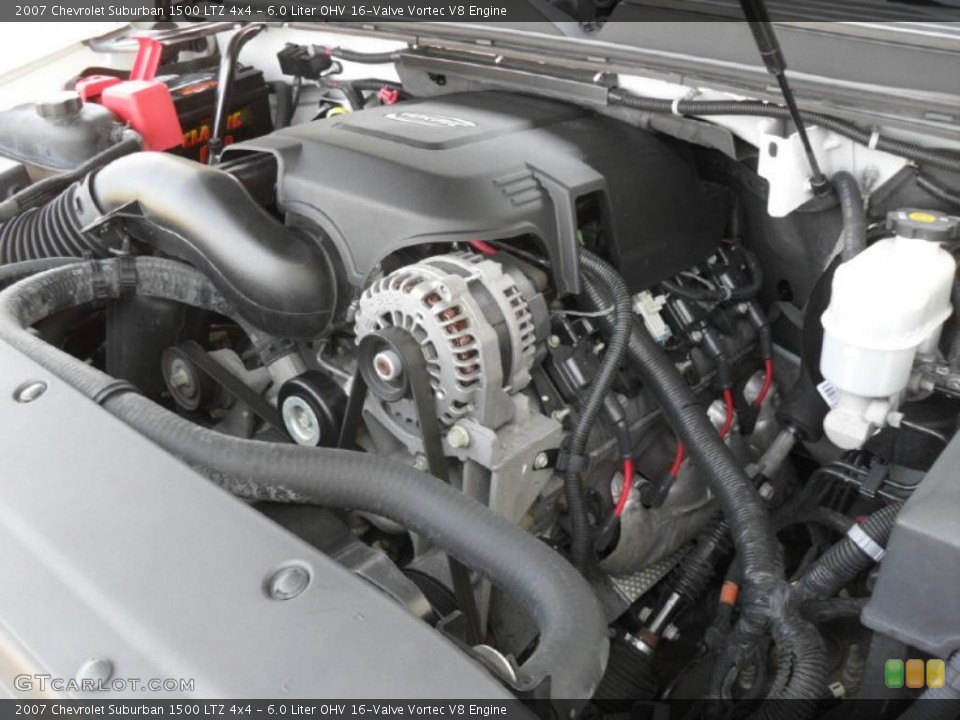 6.0 Liter OHV 16-Valve Vortec V8 Engine for the 2007 Chevrolet Suburban #37977544