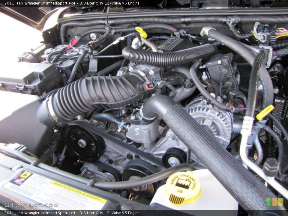 3.8 Liter OHV 12-Valve V6 Engine for the 2011 Jeep Wrangler Unlimited #37977756