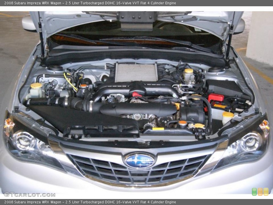2.5 Liter Turbocharged DOHC 16-Valve VVT Flat 4 Cylinder Engine for the 2008 Subaru Impreza #37981296