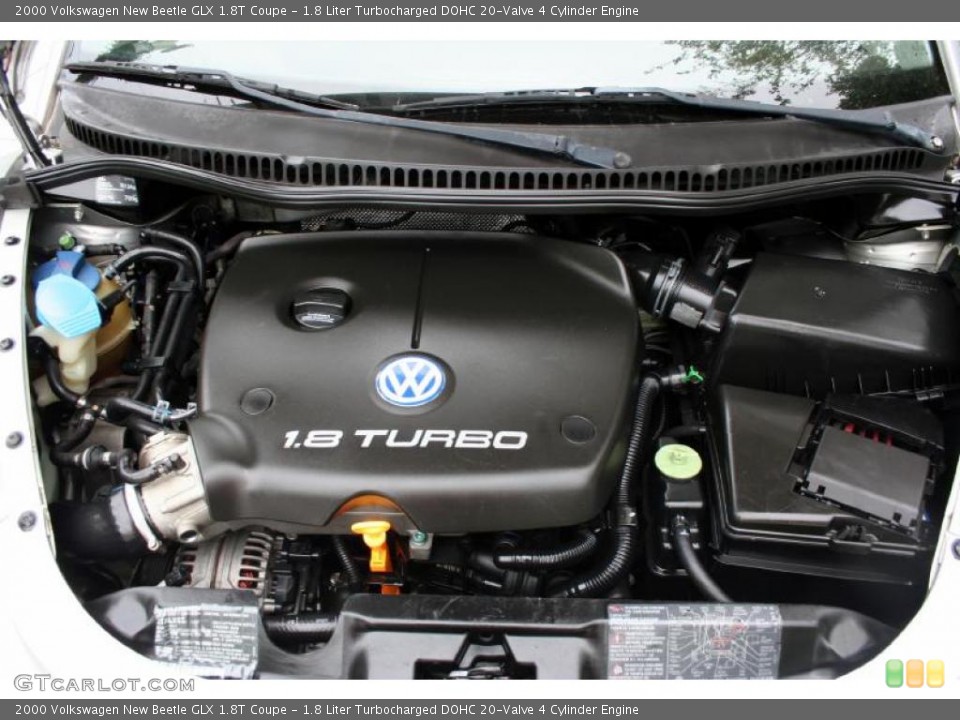 1.8 Liter Turbocharged DOHC 20-Valve 4 Cylinder 2000 Volkswagen New Beetle Engine