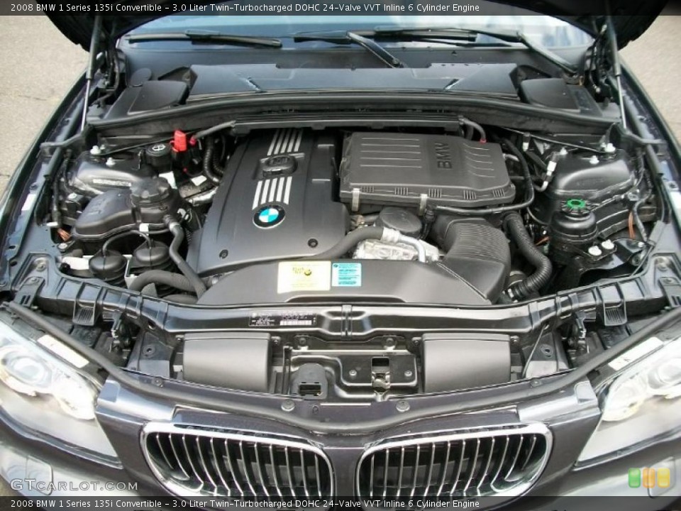 3.0 Liter Twin-Turbocharged DOHC 24-Valve VVT Inline 6 Cylinder Engine for the 2008 BMW 1 Series #37988001