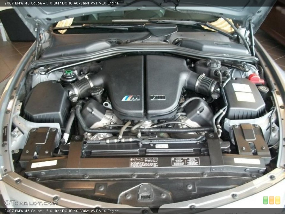 5.0 Liter DOHC 40-Valve VVT V10 Engine for the 2007 BMW M6 #37990277
