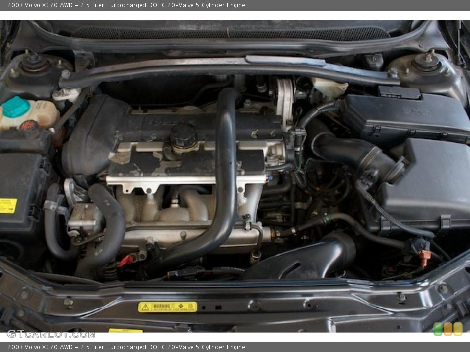2.5 Liter Turbocharged DOHC 20-Valve 5 Cylinder Engine for the 2003 Volvo XC70 #37990393