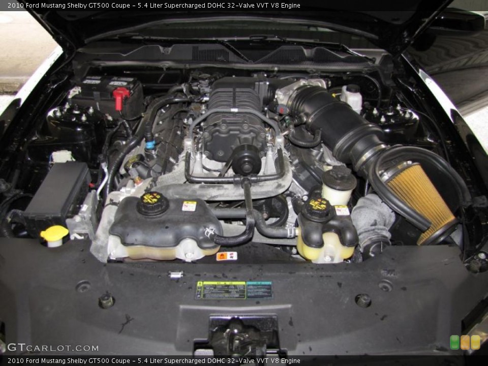 5.4 Liter Supercharged DOHC 32-Valve VVT V8 Engine for the 2010 Ford Mustang #37990737