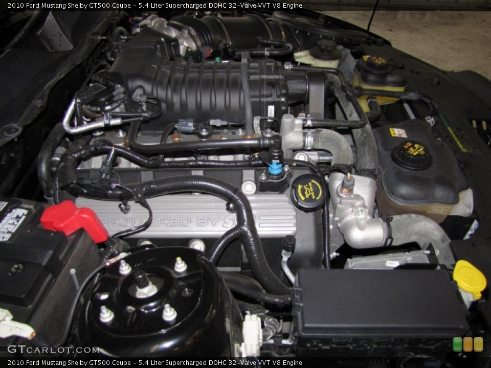 5.4 Liter Supercharged DOHC 32-Valve VVT V8 Engine for the 2010 Ford Mustang #37990769