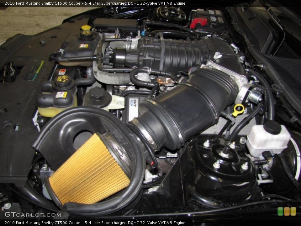 5.4 Liter Supercharged DOHC 32-Valve VVT V8 Engine for the 2010 Ford Mustang #37990785