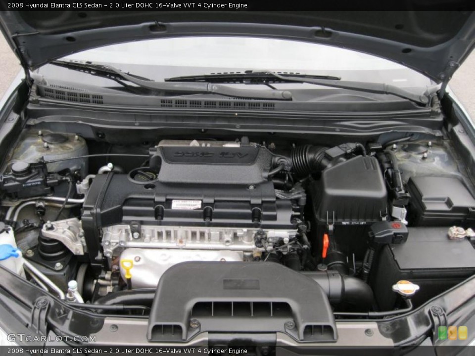 2.0 Liter DOHC 16-Valve VVT 4 Cylinder Engine for the 2008 Hyundai Elantra #37996389