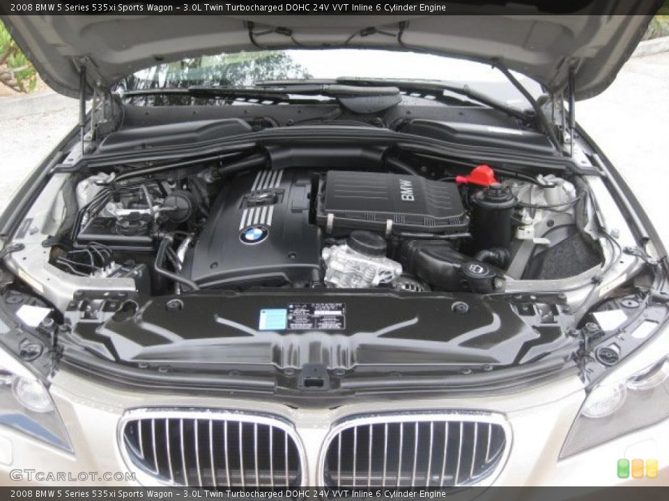 3.0L Twin Turbocharged DOHC 24V VVT Inline 6 Cylinder Engine for the 2008 BMW 5 Series #37996629