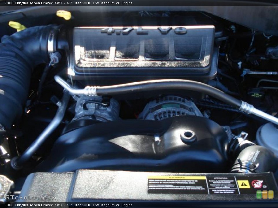 4.7 Liter SOHC 16V Magnum V8 Engine for the 2008 Chrysler Aspen #38002362