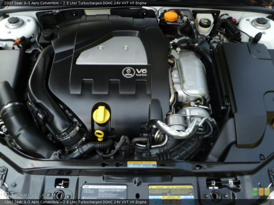 2.8 Liter Turbocharged DOHC 24V VVT V6 Engine for the 2007 Saab 9-3 #38003190