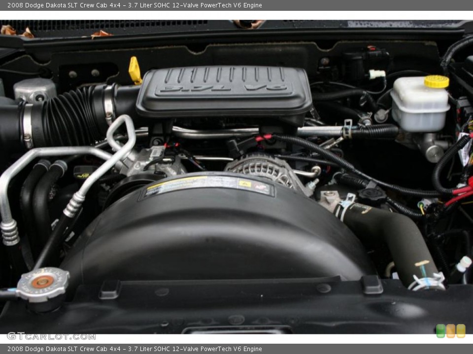 3.7 Liter SOHC 12-Valve PowerTech V6 Engine for the 2008 Dodge Dakota #38005574