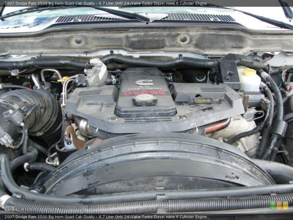 6.7 Liter OHV 24-Valve Turbo Diesel Inline 6 Cylinder Engine for the 2007 Dodge Ram 3500 #38011144