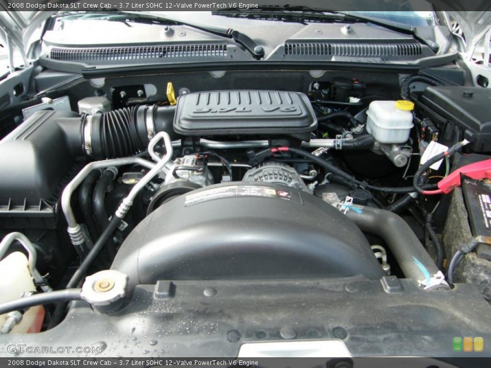 3.7 Liter SOHC 12-Valve PowerTech V6 Engine for the 2008 Dodge Dakota #38015700