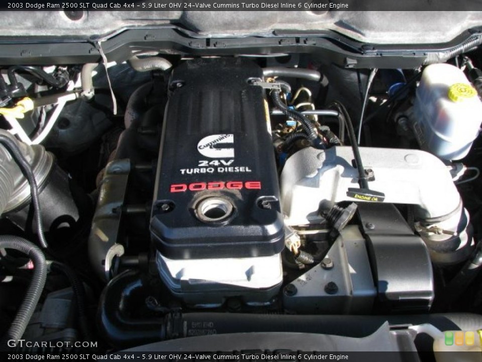 5.9 Liter OHV 24-Valve Cummins Turbo Diesel Inline 6 Cylinder Engine for the 2003 Dodge Ram 2500 #38015888