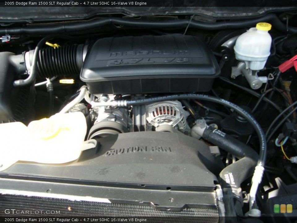 4.7 Liter SOHC 16-Valve V8 Engine for the 2005 Dodge Ram 1500 #38016176