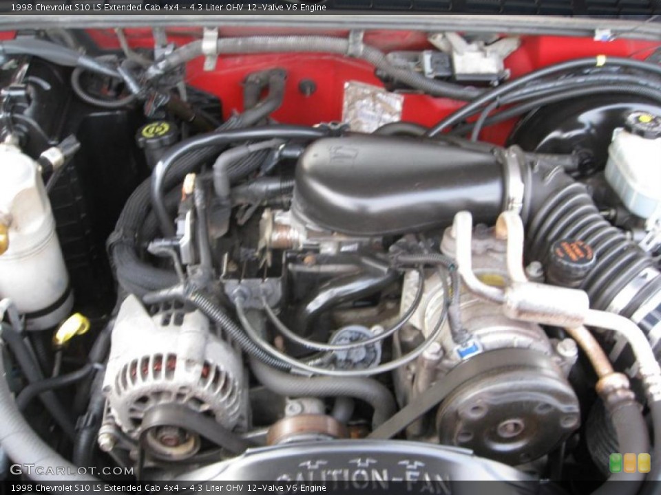 4.3 Liter OHV 12-Valve V6 Engine for the 1998 Chevrolet S10 #38041790