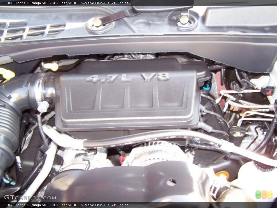 4.7 Liter SOHC 16-Valve Flex-Fuel V8 Engine for the 2008 Dodge Durango #38050525