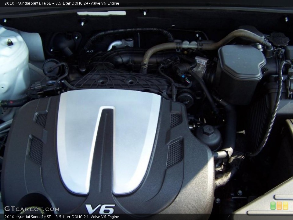 3.5 Liter DOHC 24-Valve V6 Engine for the 2010 Hyundai Santa Fe #38051662