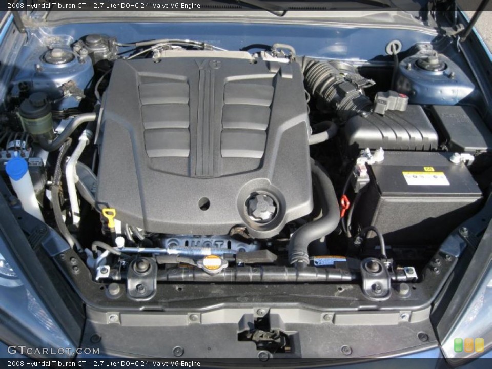 2.7 Liter DOHC 24-Valve V6 Engine for the 2008 Hyundai Tiburon #38053650