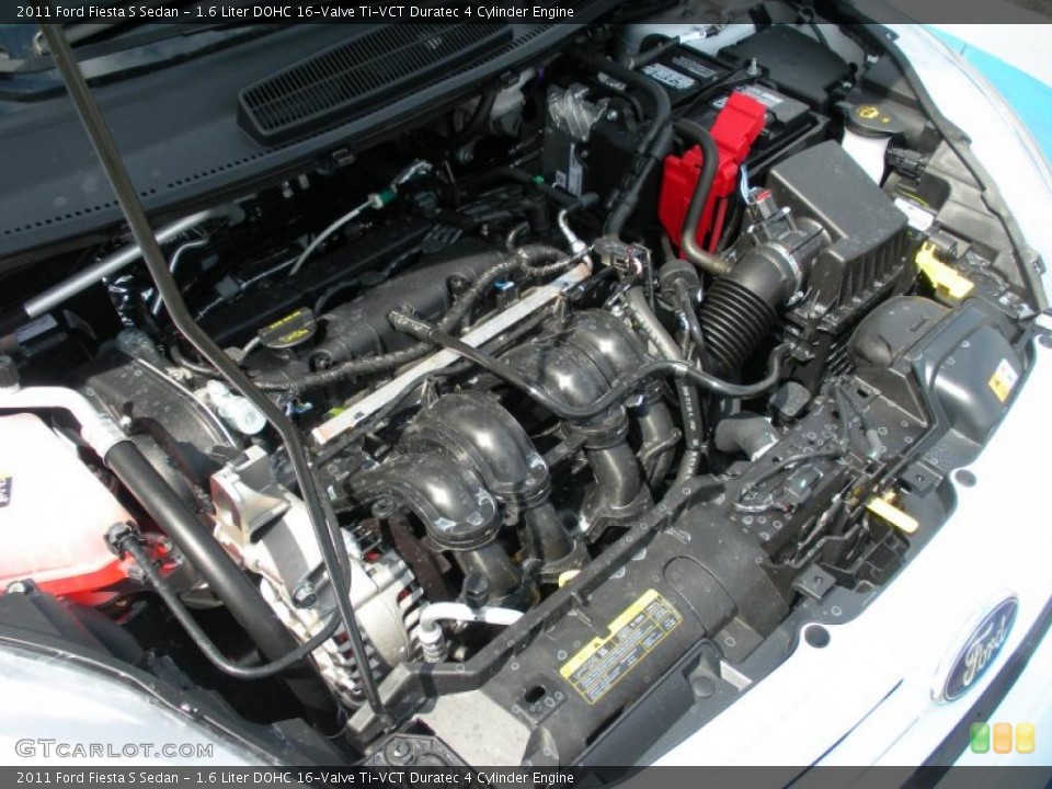 1.6 Liter DOHC 16-Valve Ti-VCT Duratec 4 Cylinder Engine for the 2011 Ford Fiesta #38061904