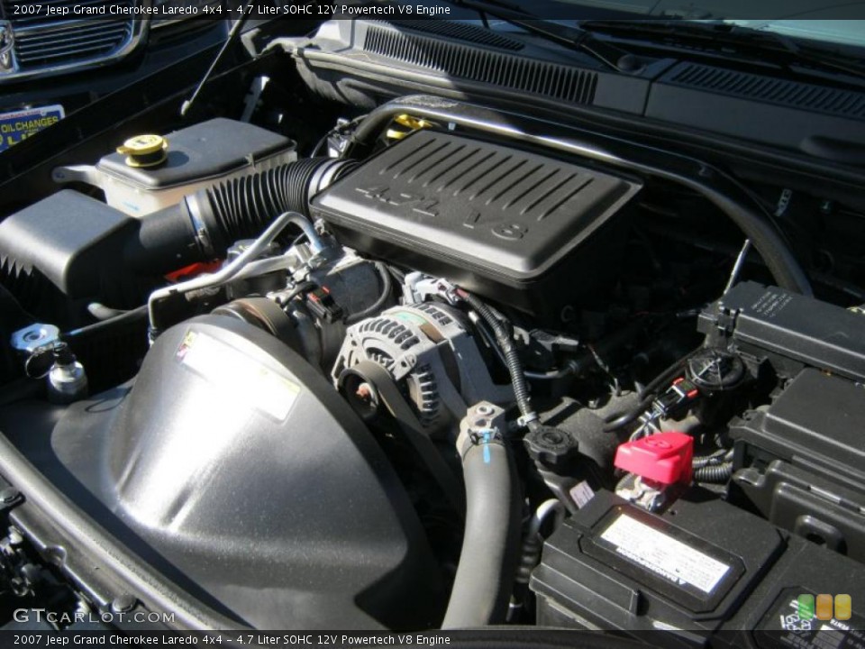 4.7 Liter SOHC 12V Powertech V8 Engine for the 2007 Jeep Grand Cherokee #38064396