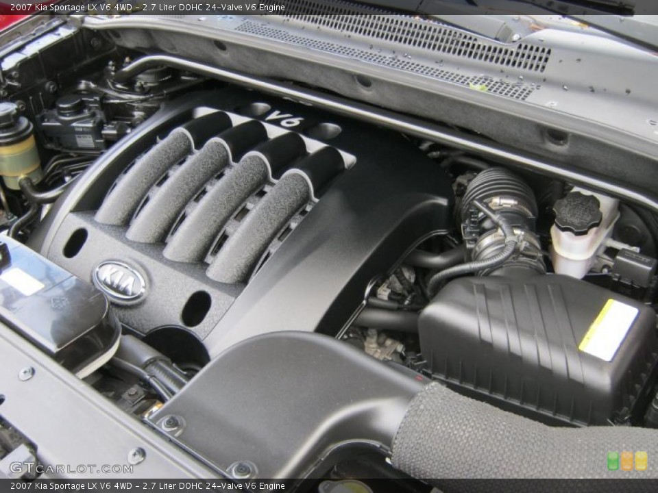 2.7 Liter DOHC 24-Valve V6 Engine for the 2007 Kia Sportage #38065908