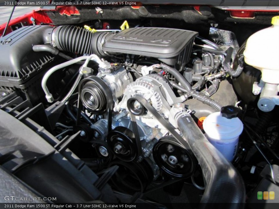 3.7 Liter SOHC 12-Valve V6 Engine for the 2011 Dodge Ram 1500 #38078355
